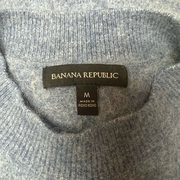 Banana Republic Puff-Sleeve Wool Alpaca Blend Sweater Top - Picture 6 of 6